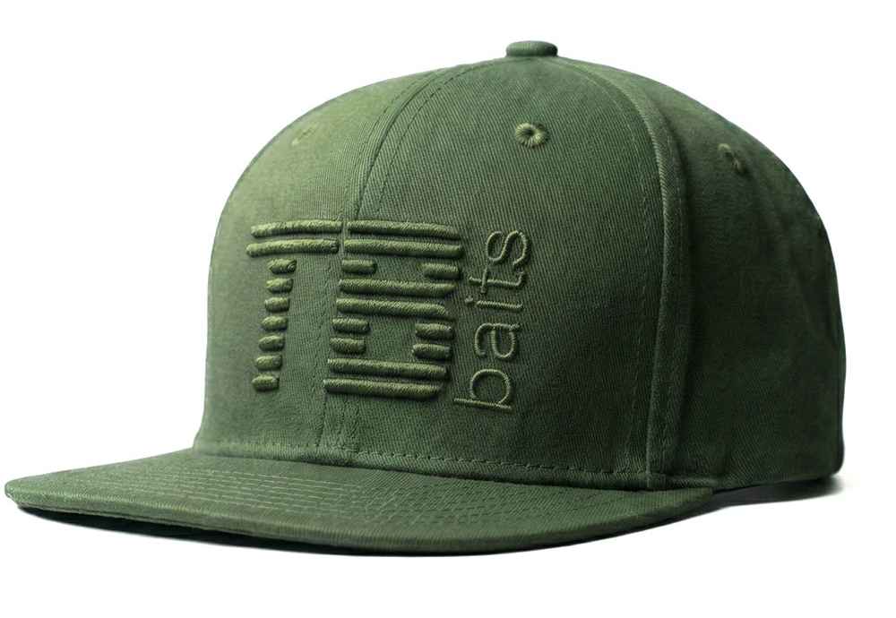 detail TB Baits kšiltovka Snapback 3D Logo Green