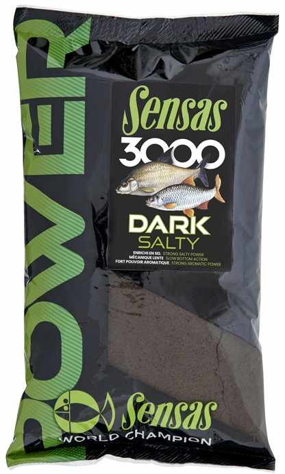 detail Sensas krmení 3000 Power Dark Salty 1kg