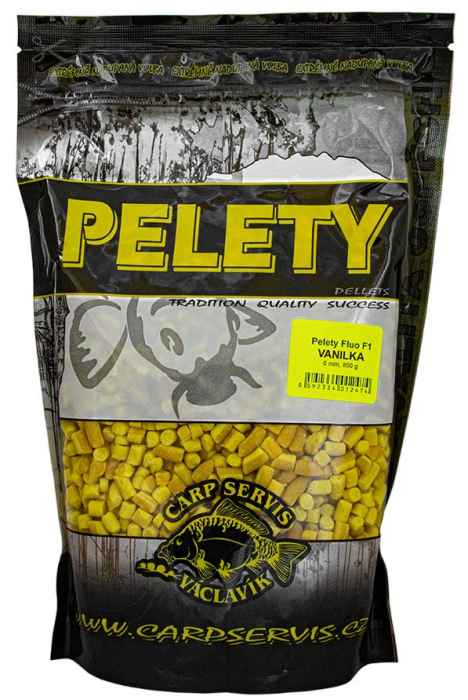 detail Václavík Pelety Fluo F1 - 800 g/6 mm/Vanilka