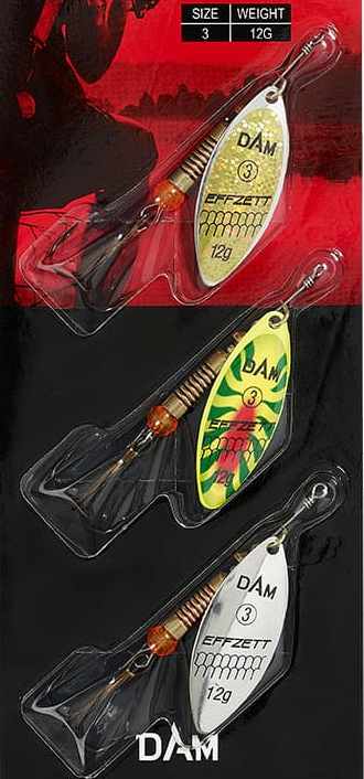 detail DAM třpytka Zander Spinner Assortment 12g set 3ks