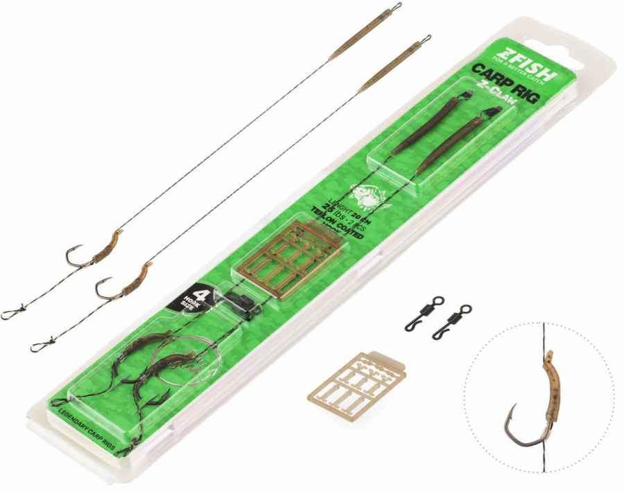 detail Zfish návazec Z-Claw Carp Rig 2ks