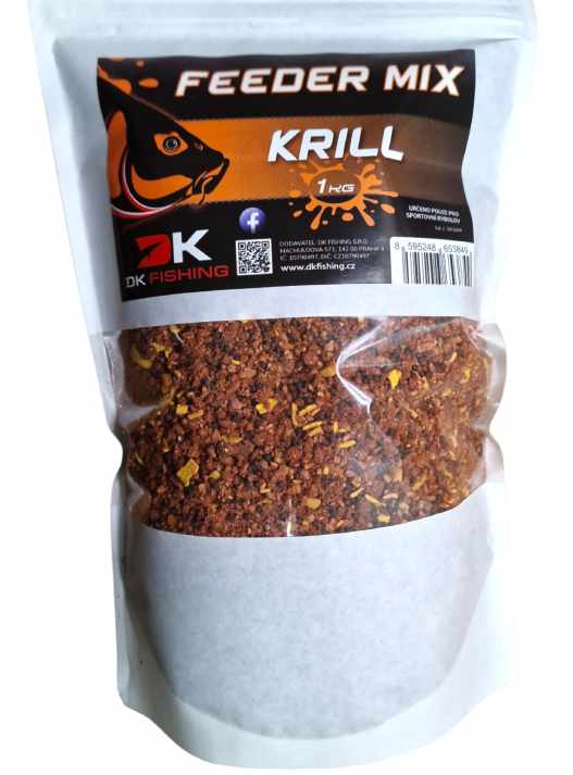 detail DK Fishing vlhčené krmení Feeder mix 1kg