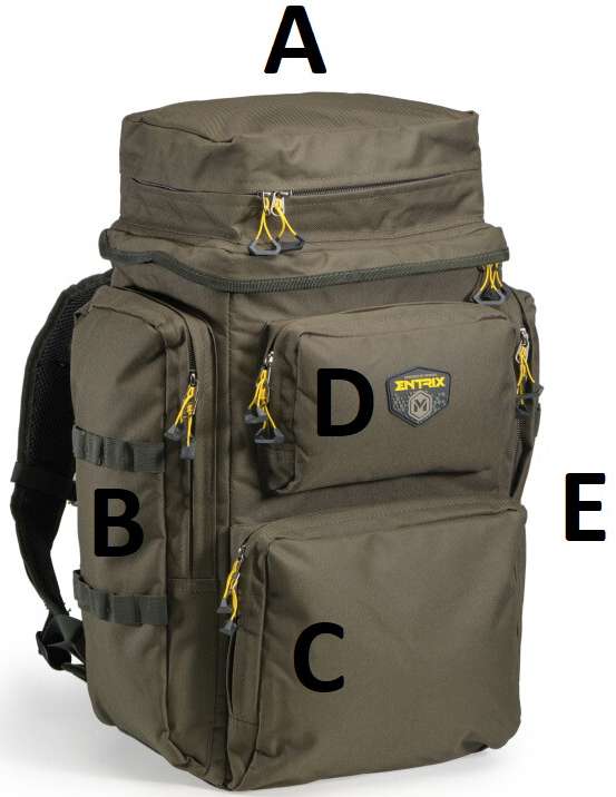 detail Mivardi batoh Entrix 52 L