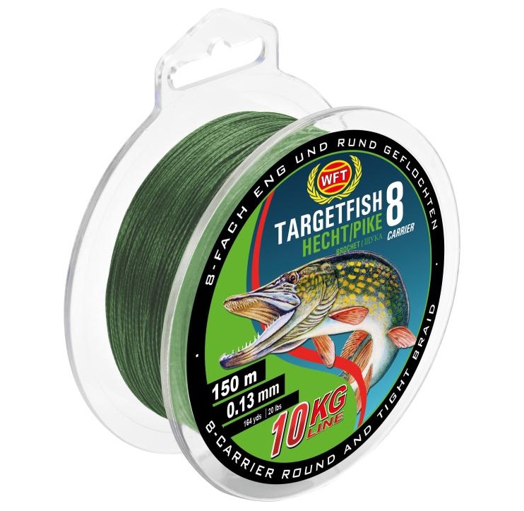 detail WFT pletenka Targetfish 8 Pike 150m