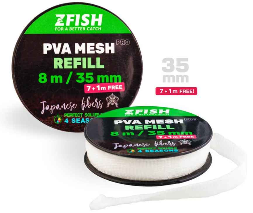 detail Zfish punčocha PVA PRO Refill 35 mm / 7 + 1 m zdarma!