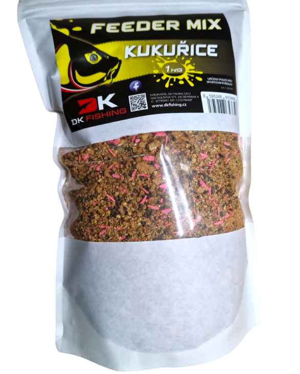 detail DK Fishing vlhčené krmení Feeder mix 1kg