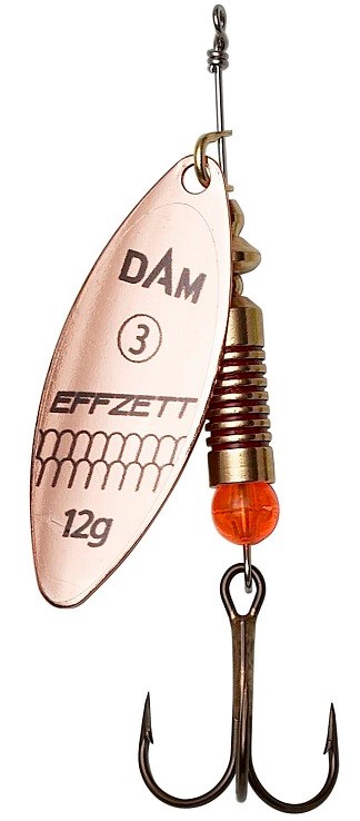 detail DAM třpytka Predator Spinner Copper
