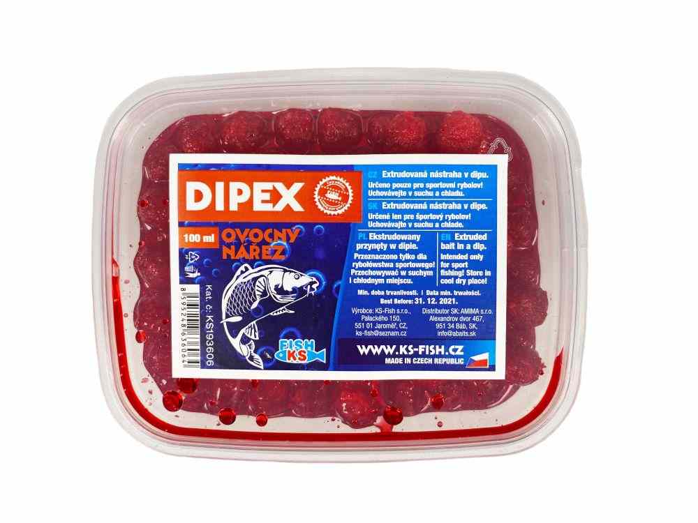 detail KS Fish Dipex extrudy v dipu