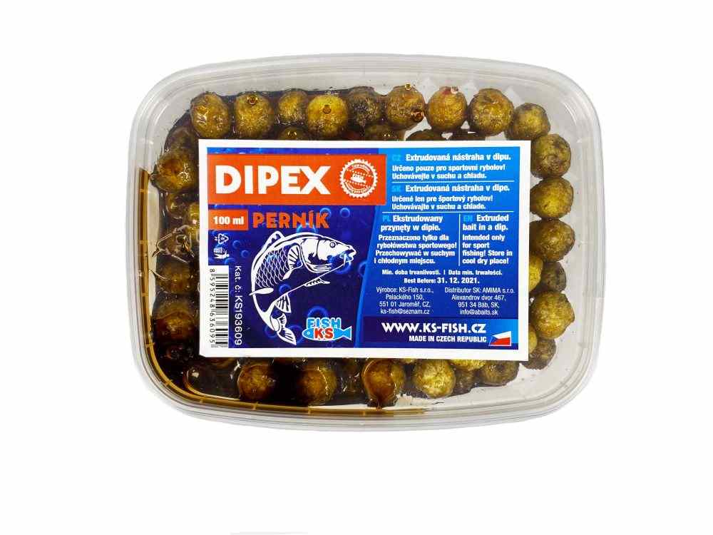 detail KS Fish Dipex extrudy v dipu