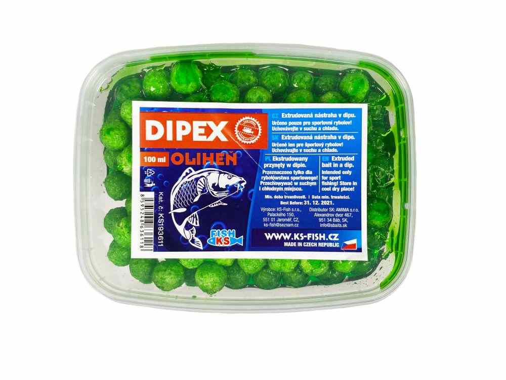 detail KS Fish Dipex extrudy v dipu
