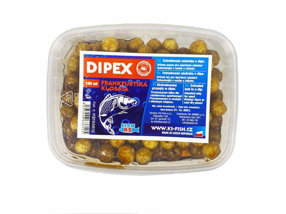 detail KS Fish Dipex extrudy v dipu