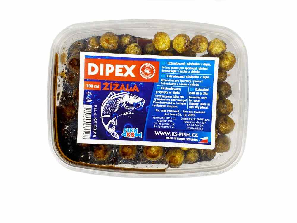 detail KS Fish Dipex extrudy v dipu