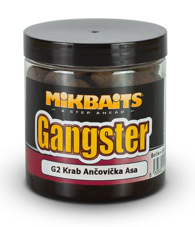 detail Mikbaits Gangster G2 Krab Anča Asa boilie v dipu 250ml