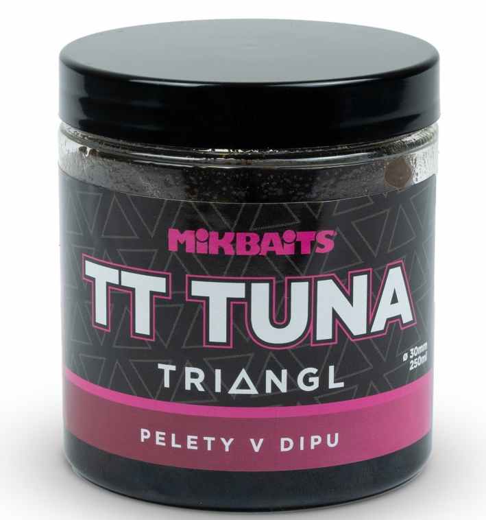 detail Mikbaits pelety v dipu 250ml - TT Tuna Triangl 30mm