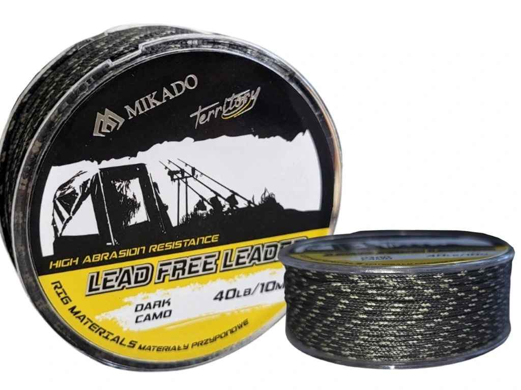 detail Mikado Lead Free Leader 40lbs/10m - Dark Camo