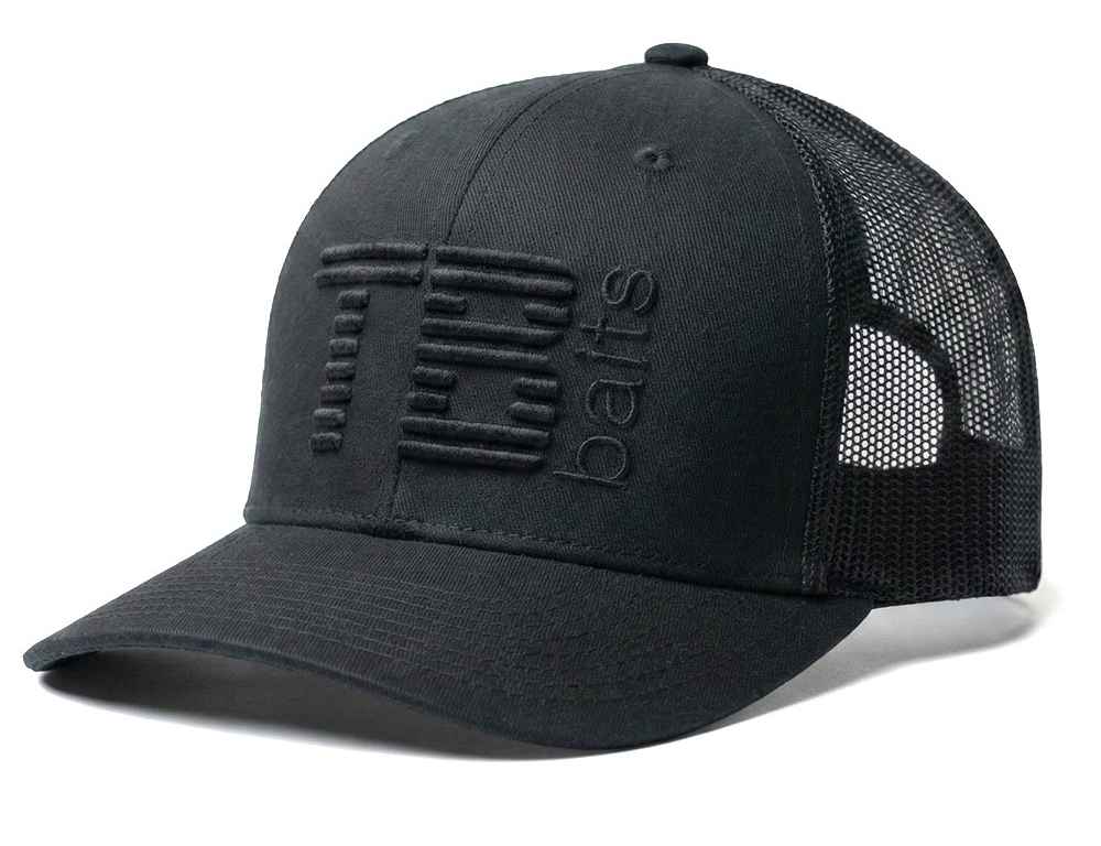 detail TB Baits kšiltovka Trucker Cap 3D Logo Black