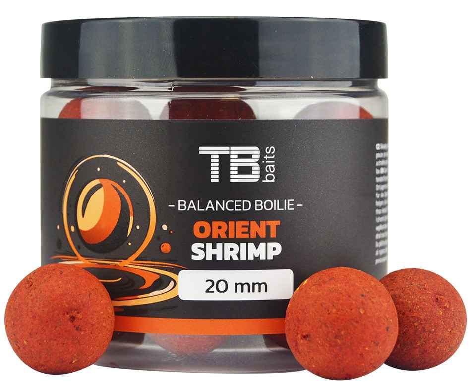 detail TB Baits vyvážené Boilie Balanced + Atraktor 20mm / 100g