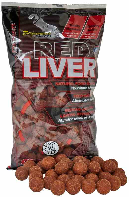 detail Starbaits boilie Red Liver 1kg