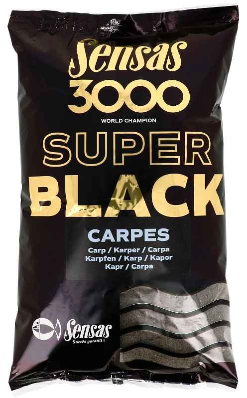 detail Sensas krmení 3000 Super Black 1kg