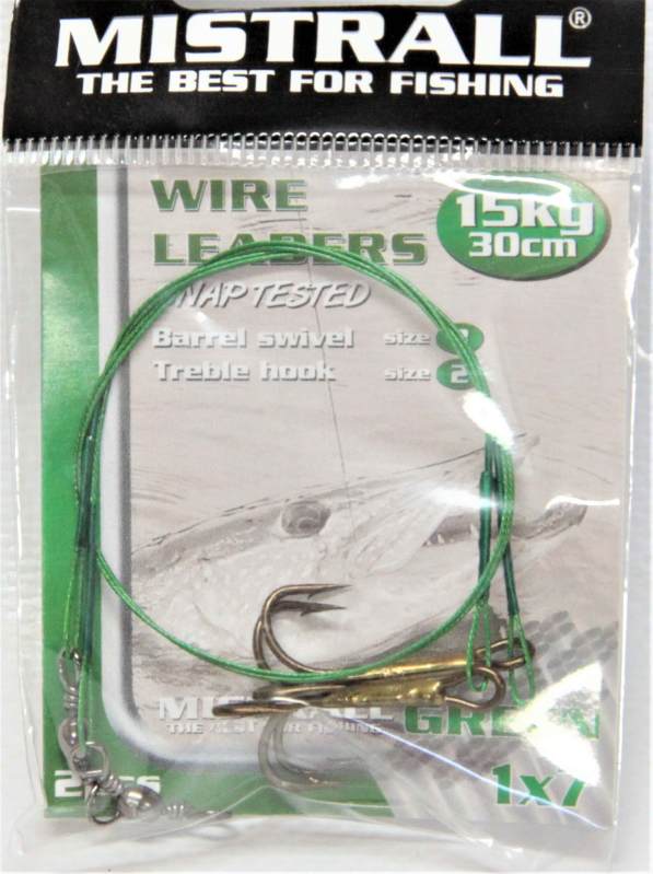 detail Mistrall 1x7 lanko s trojháčkem 2ks