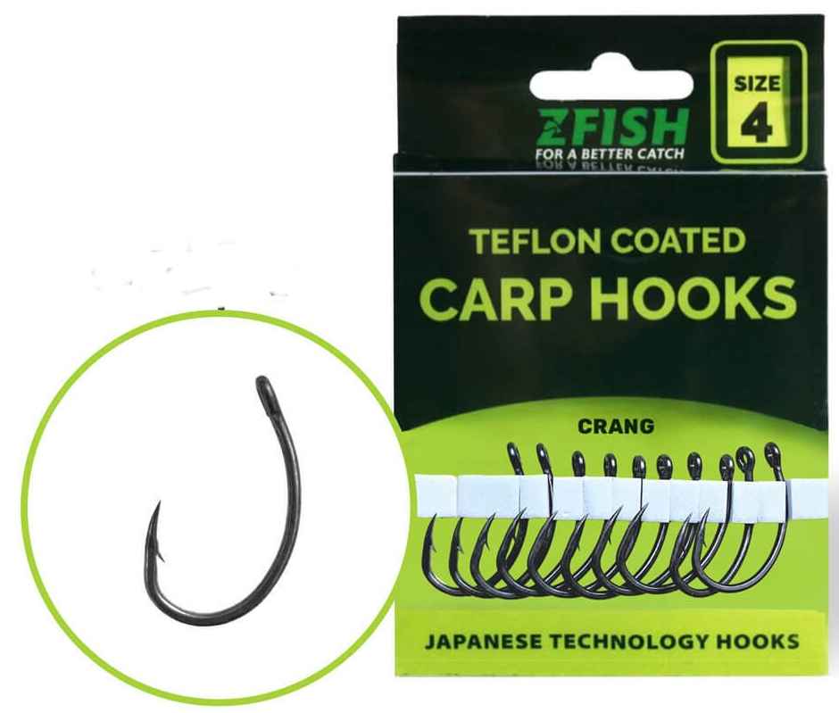 detail Zfish teflonové háčky Crang 10ks