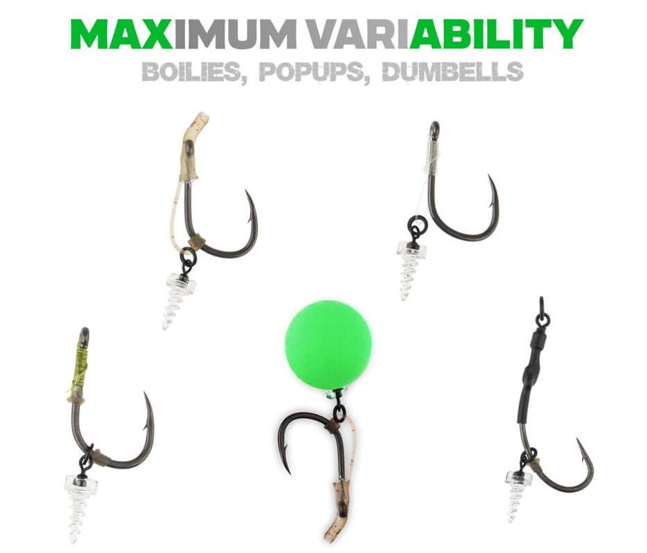 detail Zfish vrtáček s obratlíkem a kroužkem 10ks