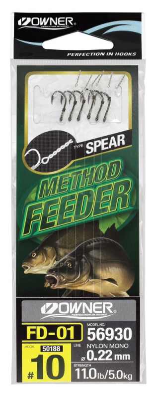 detail Owner návazce Method Feeder s trnem - 6ks
