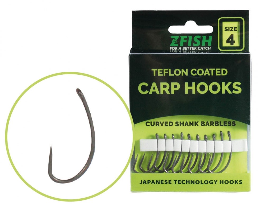 detail Zfish teflonové háčky Curved Shank BL 10ks