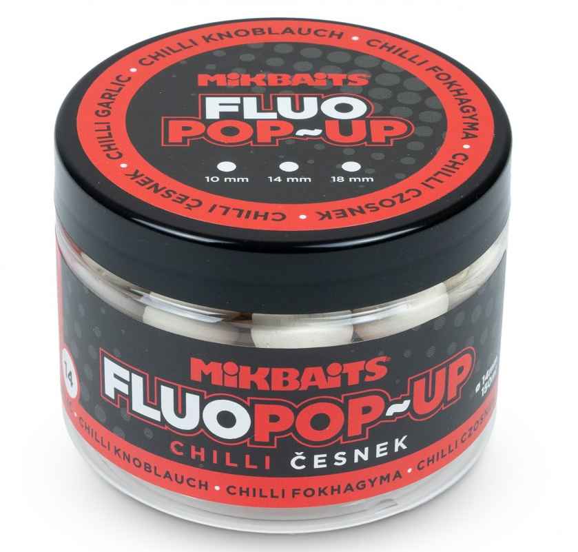 detail Mikbaits plovoucí fluo boilie 150ml/14mm