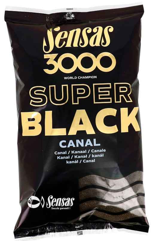 detail Sensas krmení 3000 Super Black 1kg