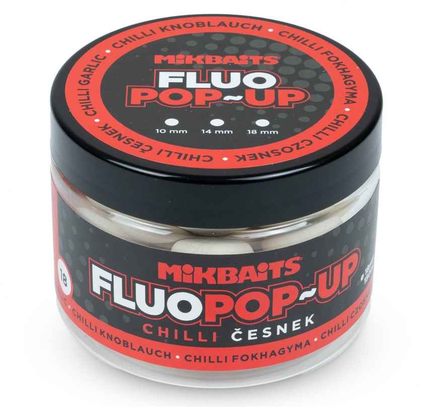 detail Mikbaits plovoucí fluo boilie 150ml/18mm