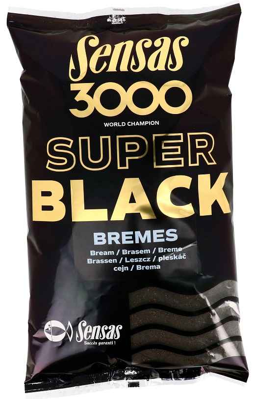 detail Sensas krmení 3000 Super Black 1kg