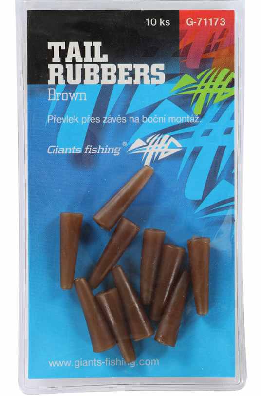 detail GF převlek na závěsku Tail Rubbers 10ks / 20mm