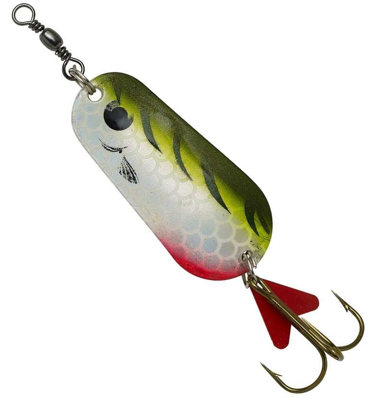 detail DAM třpytka Effzett Standard Spoon UV Olive Chartreuse Tiger