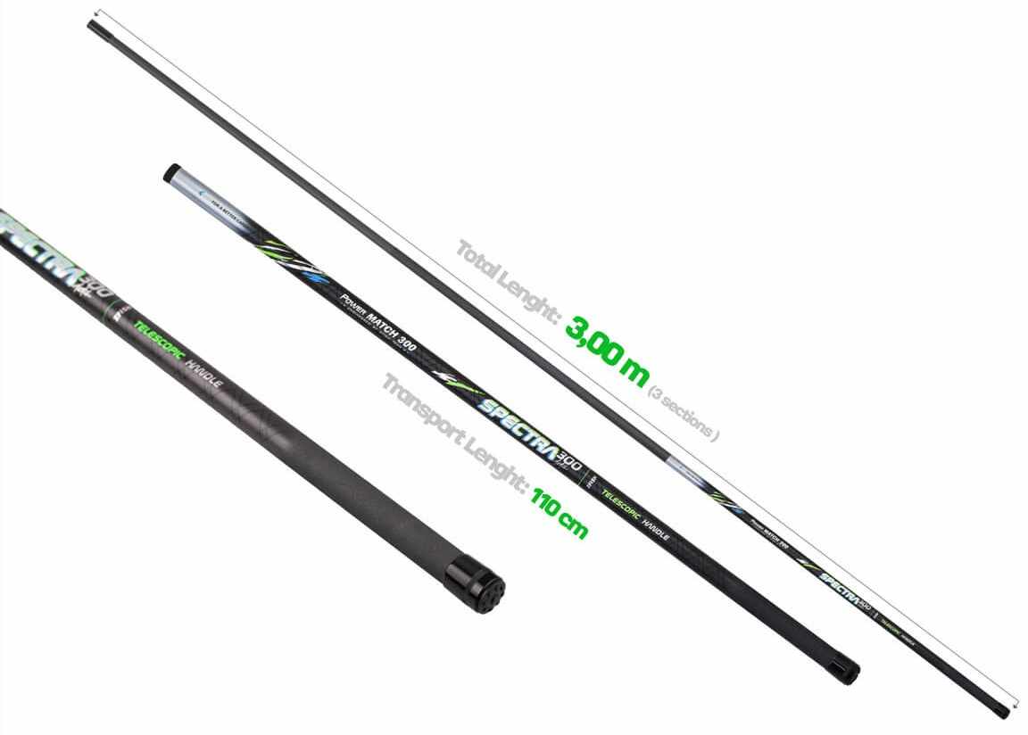detail Zfish podběráková tyč Spectra Tele Handle 3.0m