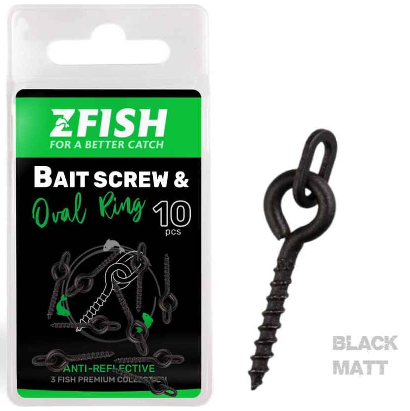 detail Zfish vrtáček s kroužkem Bait Screw & Oval Ring