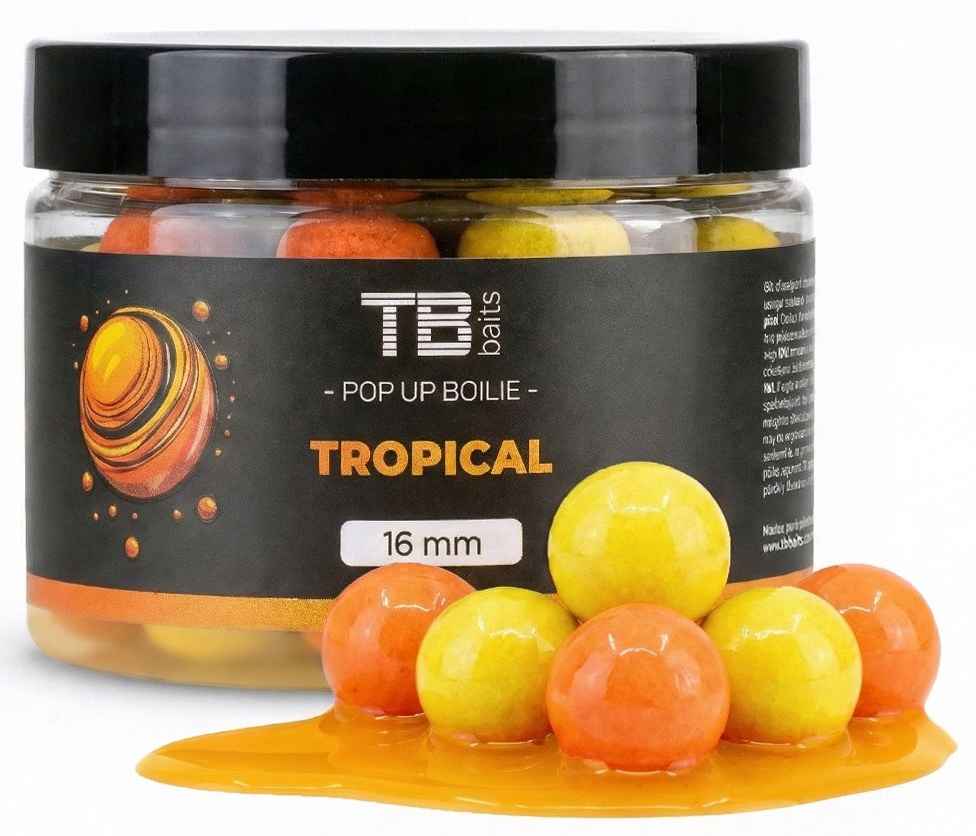 detail TB Baits plovoucí boilie Pop Up 16mm/50g