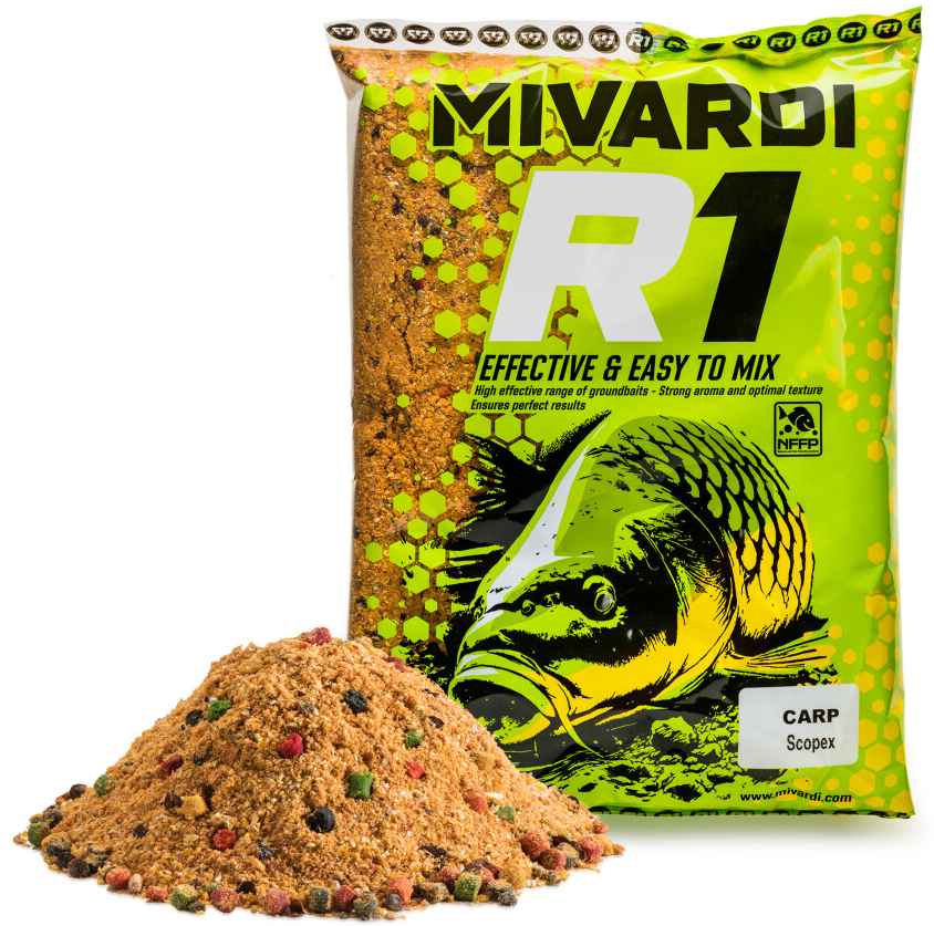 detail Mivardi krmítková směs R1 CARP 950g