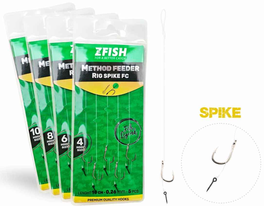 detail Zfish návazec Method Feeder Rig Spike FC 5ks