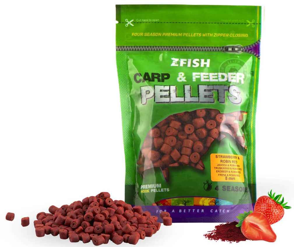 detail Zfish chytací pelety Carp & Feeder 8 mm - 200 g