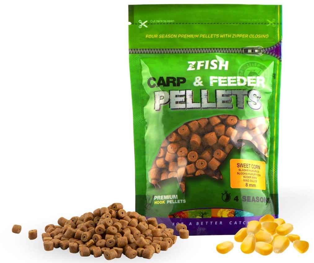 detail Zfish chytací pelety Carp & Feeder 8 mm - 200 g