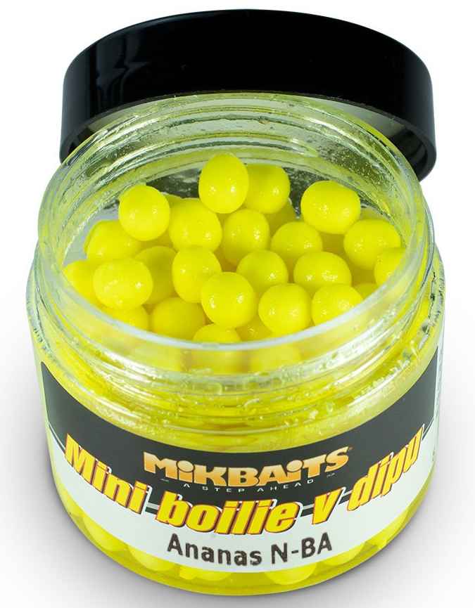 detail Mikbaits mini boilie v dipu 50ml