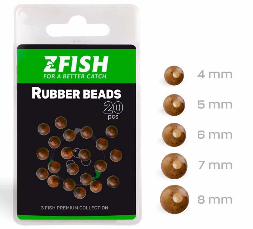 detail Zfish gumové korálky Rubber Beads 20ks