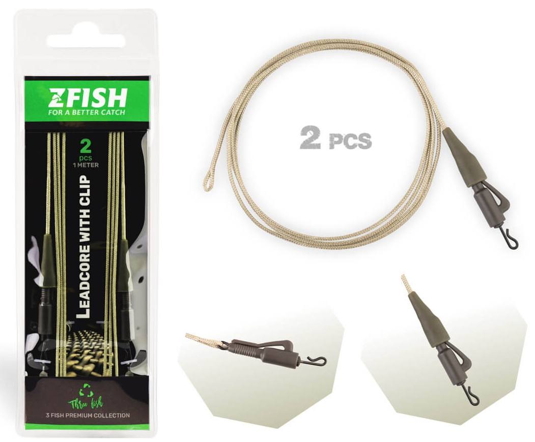 detail Zfish montáž Leadcore Lead clip 2ks