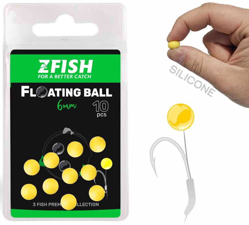 detail Zfish plovoucí silikonová kulička 10ks