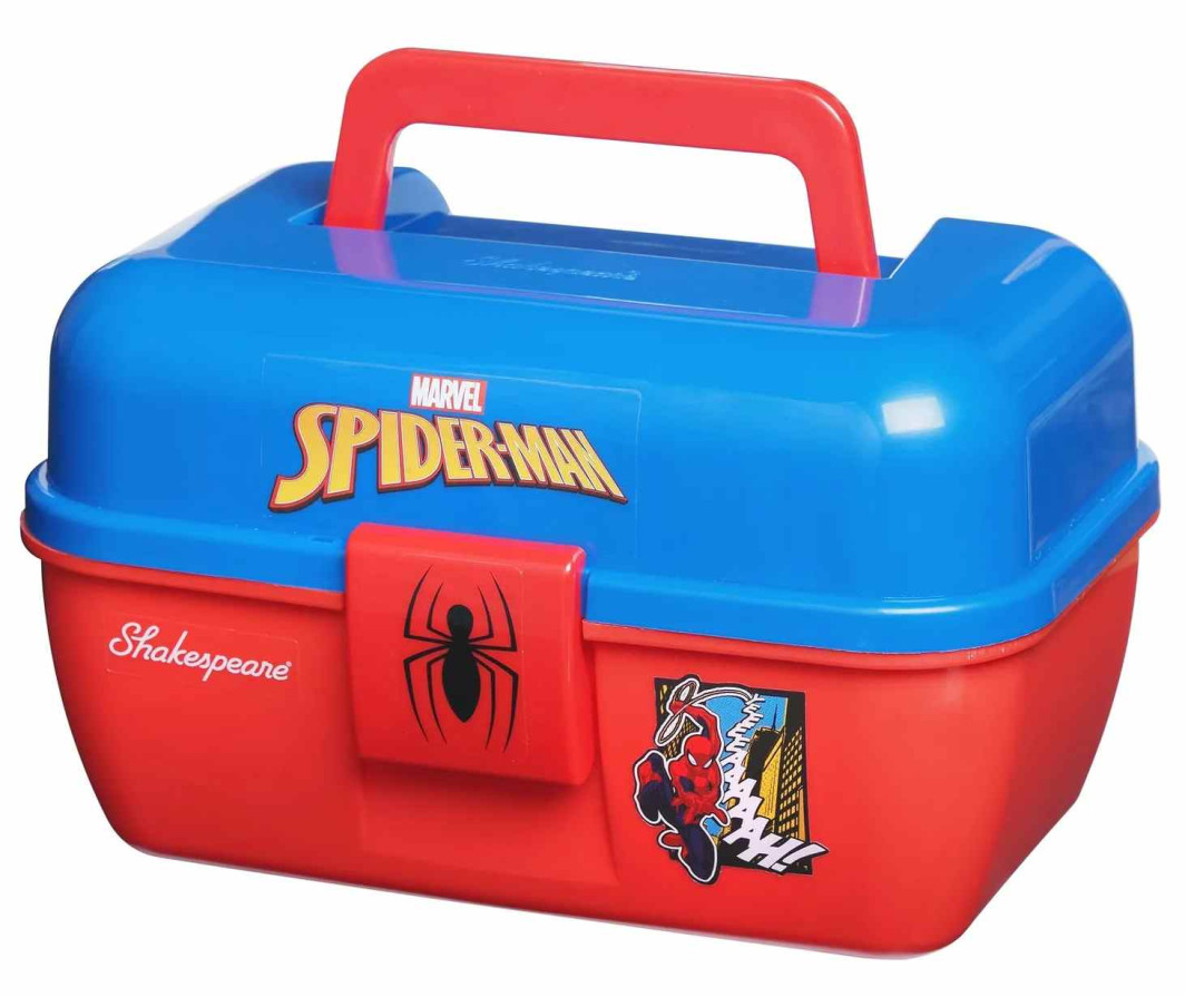 detail Shakespeare rybářský kufřík Marvel® Spiderman Tackle Box