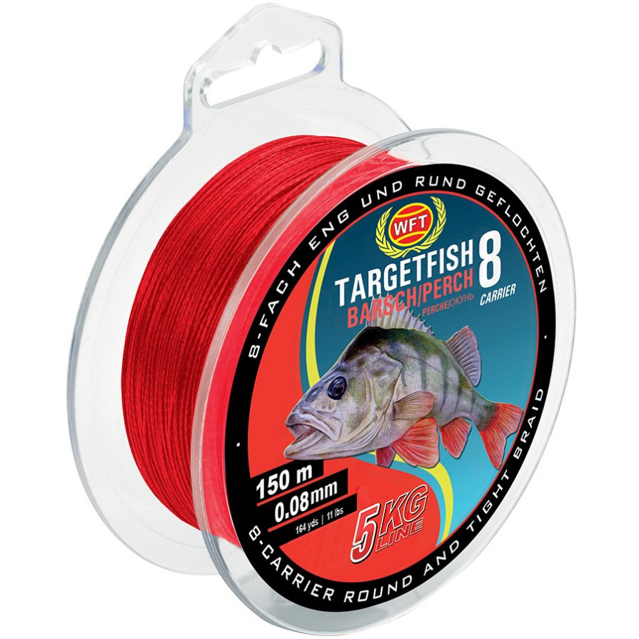 detail WFT pletenka Targetfish 8 Perch 150m