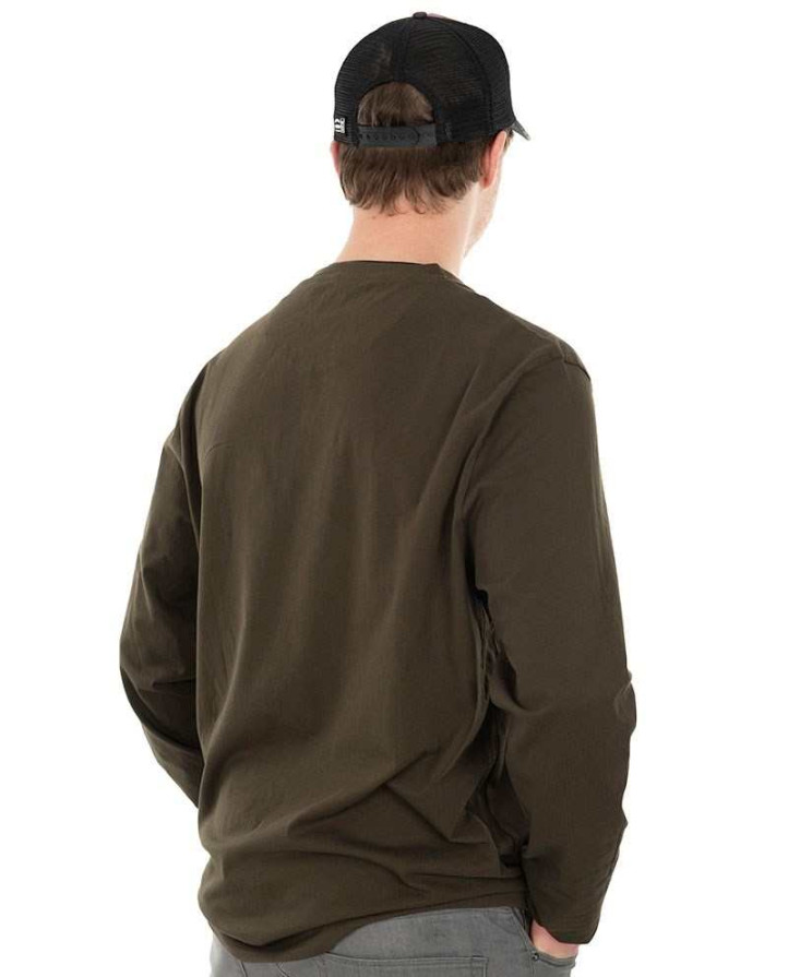 detail Fox triko Long Sleeve Khaki Camo T Shirt