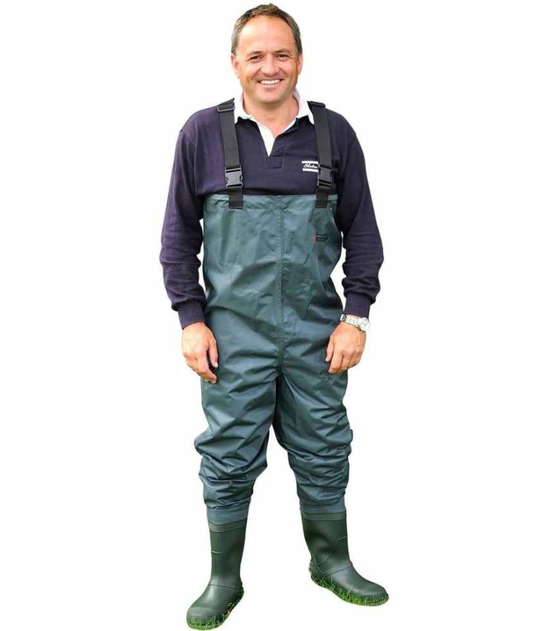 detail Shakespeare prsačky Sigma Nylon PVC Vhest Wader Cleated Sole