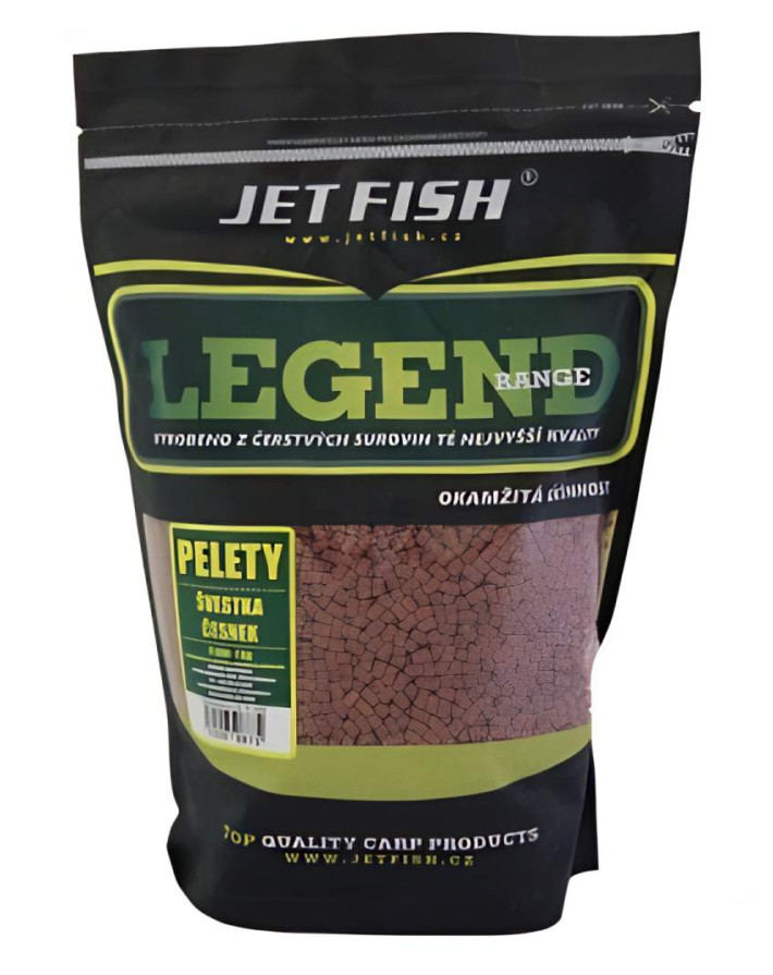 detail Jet Fish Legend Range pelety 1kg - Švestka / Česnek